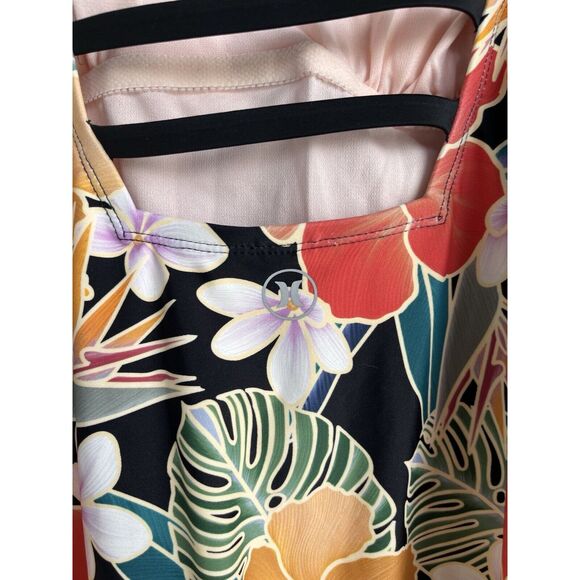 Hurley Floral One Piece Swim Suit - Size 2XL - Multicolored - Picture 7 of 12